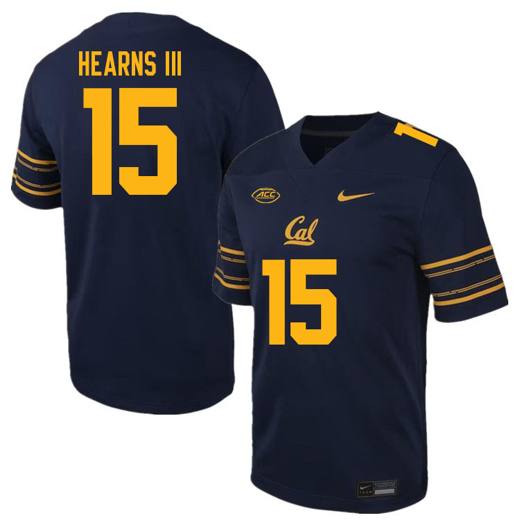 California Golden Bears #15 Lu-Magia Hearns III ACC Conference College Football Jerseys Stitched Sale-Navy